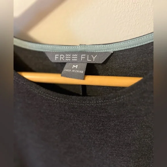 Free Fly Bamboo Flex Tank Dress Woman Heather Black Medium Sundress - Picture 5 of 8